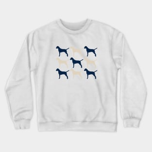 Dalmatian Dogs in Navy blue and Cream Crewneck Sweatshirt